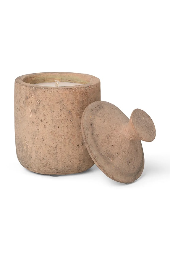 ferm LIVING świeca zapachowa sojowa Ura Pale Sienna 1104264789 beżowy AA00