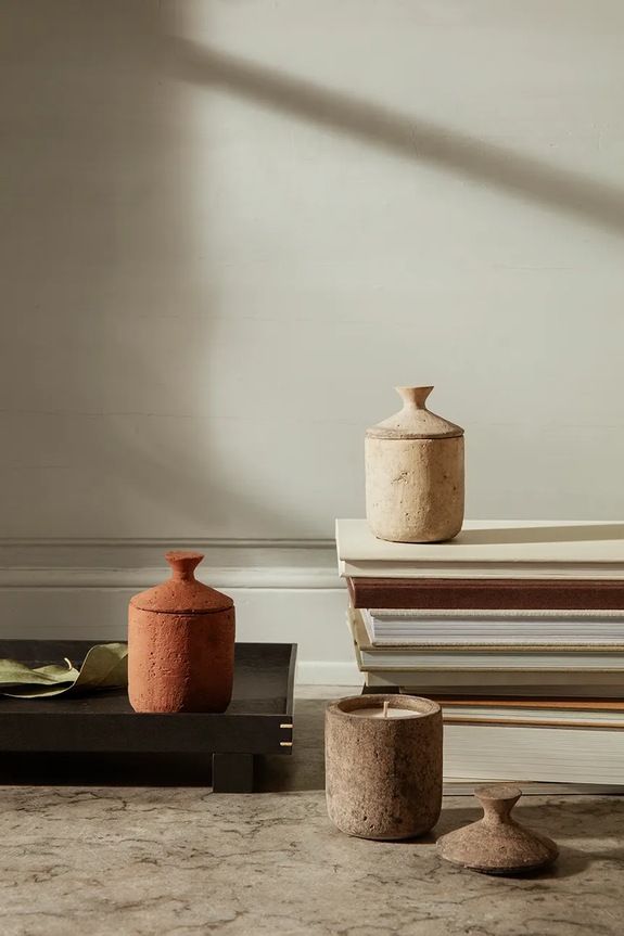 Akcesoria ferm LIVING świeca zapachowa sojowa Ura Pale Sienna 1104264789 beżowy