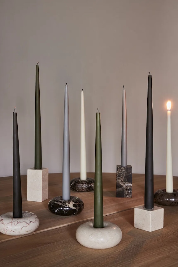 Sada sviečok OYOY Fukai Candles L 2-pak L301383 sivá AA00
