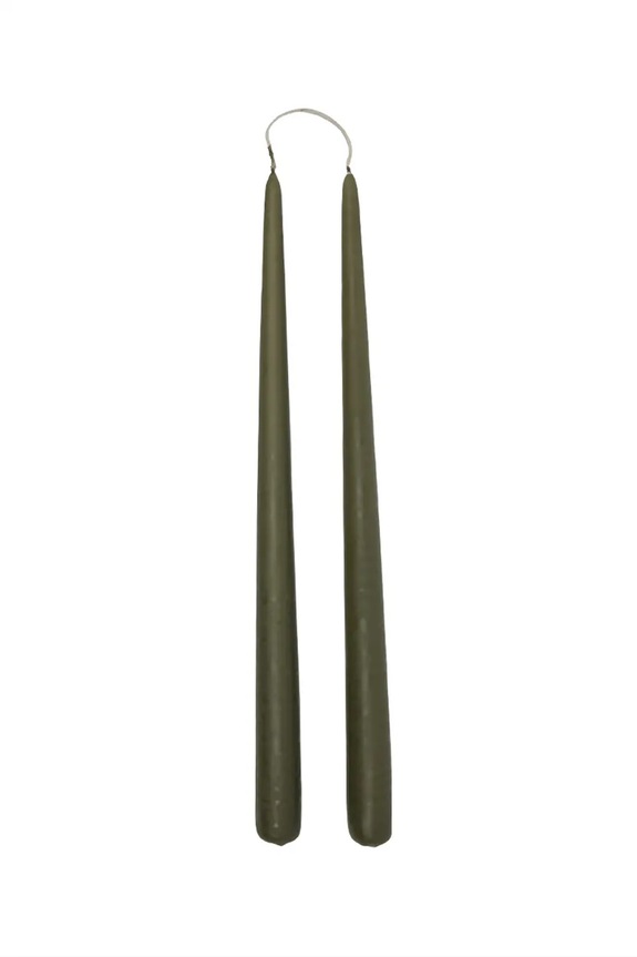 OYOY zestaw świec Fukai Candles L 2-pack zielony L301385