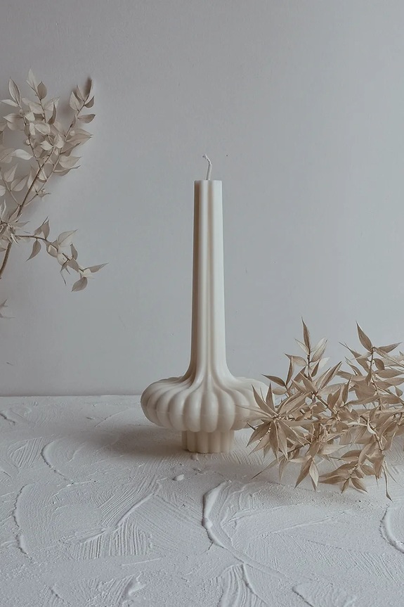 Διακοσμητικό κερί Temida Vase 250 g 5908451651039 μπεζ AA00