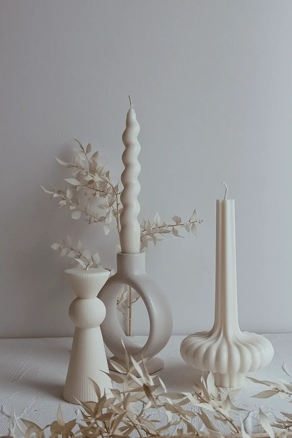 Διακοσμητικό κερί Temida Vase 250 g μπεζ 5908451651039