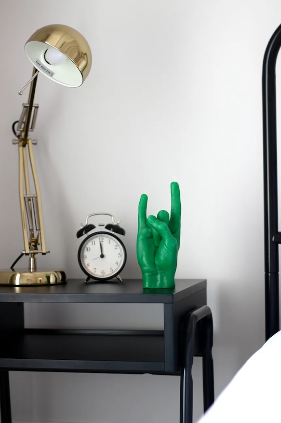Dekorativní svíčka CandleHand You Rock 310 g zelená rck.green