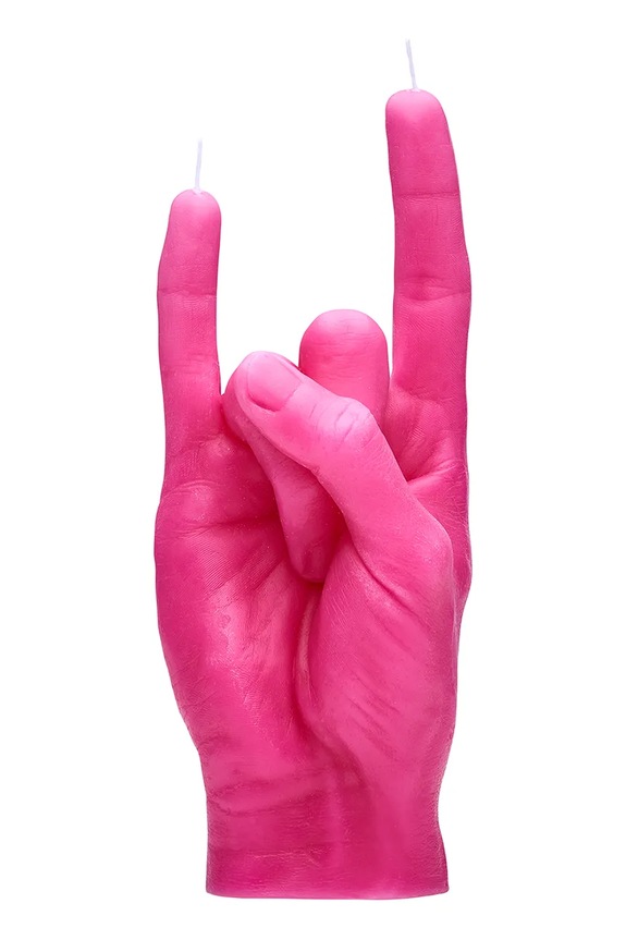 Свічка декоративна CandleHand You Rock 310 g рожевий rck.pink