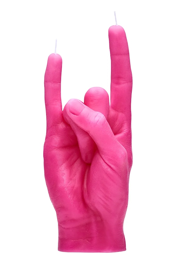 Свічка декоративна CandleHand You Rock 310 g рожевий rck.pink