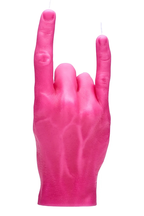 Свічка декоративна CandleHand You Rock 310 g rck.pink рожевий AA00