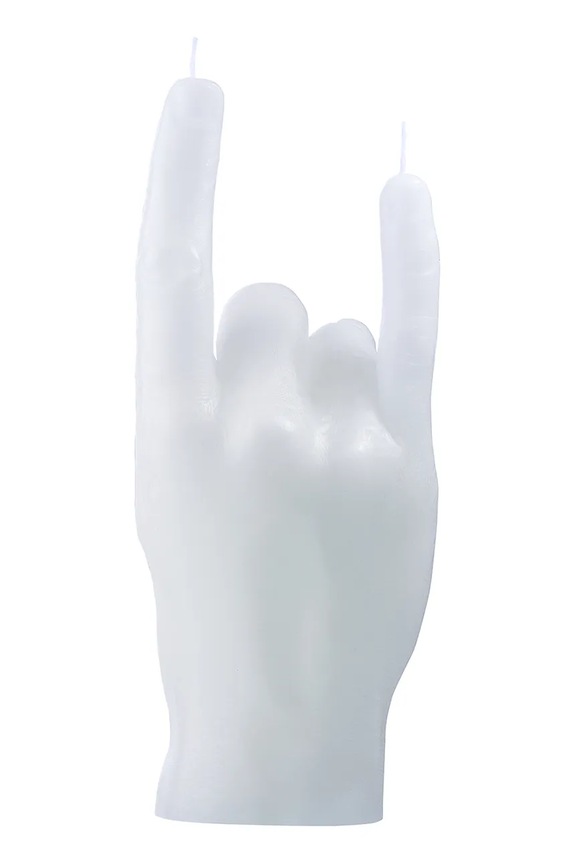 Свічка декоративна CandleHand You Rock 310 g. rck.white білий AA00
