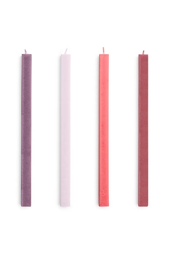 HAY set de lumânări Square Candle 2,2 x 24 cm 4-pack multicolor AE729.F430