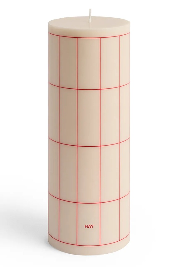 Ozdobná sviečka HAY Column Candle 9 x 25 cm béžová AB401.A603.AU47