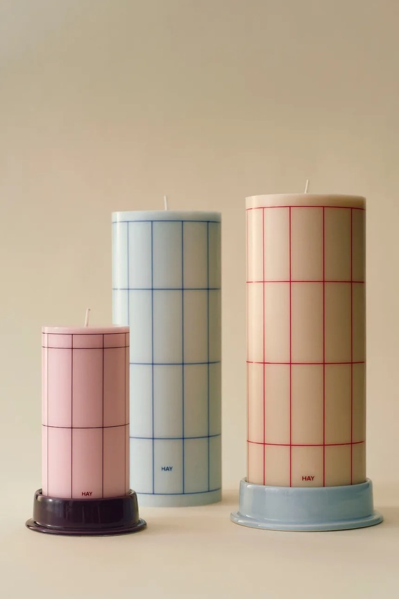 Ozdobná sviečka HAY Column Candle 9 x 25 cm AB401.A603.AU47 béžová AA00