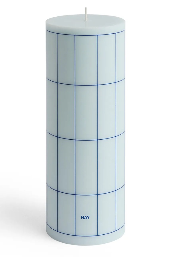 HAY lumânare decorativă Column Candle 9 x 25 cm albastru AB401.A603.AU48
