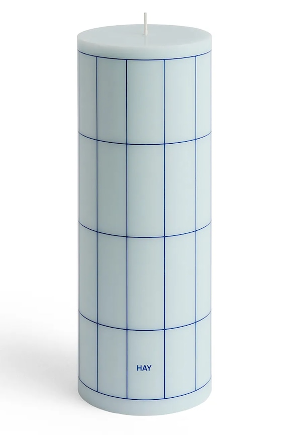 HAY lumânare decorativă Column Candle 9 x 25 cm albastru AB401.A603.AU48