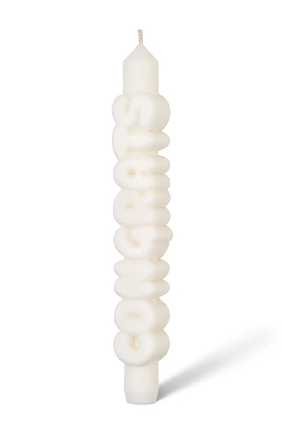 Διακοσμητικό κερί CandleHand Congrats 23 cm λευκό tp.con.white