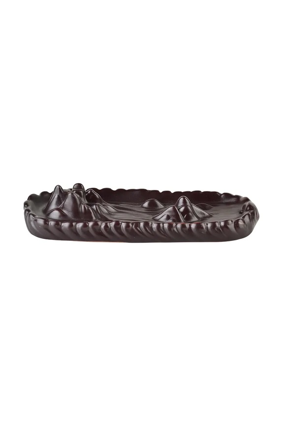 Affek Design kerámia füstölő kúpfüstölőkre Backflow 3 x 7 x 22 cm barna HTTP9132