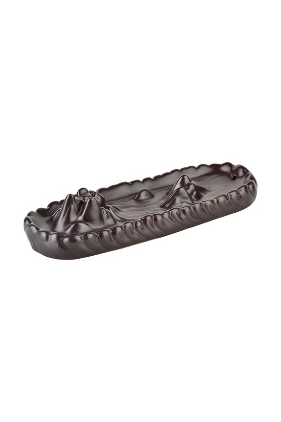 Affek Design kerámia füstölő kúpfüstölőkre Backflow 3 x 7 x 22 cm HTTP9132 barna AA00