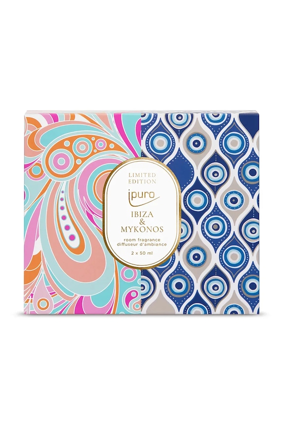 Home SPA Ipuro kit difuzor de aromă Ibiza & Mykonos, 2 x 50 ml 2-pack ZIPU3220 multicolor