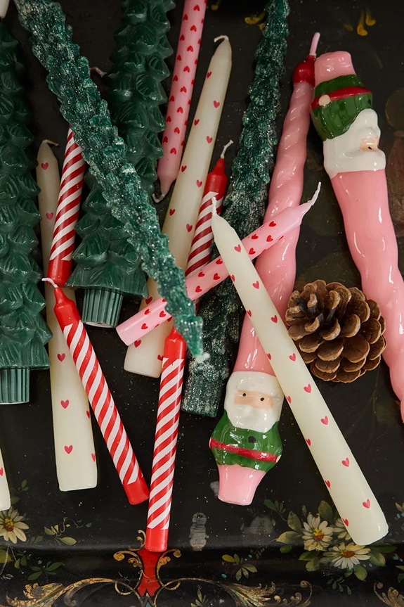 Σετ διακοσμητικών κεριών Rice Candy 15,5 x 3 x 7,5 cm 12 τεμάχια CDPRI.SSTR πολύχρωμο AA00