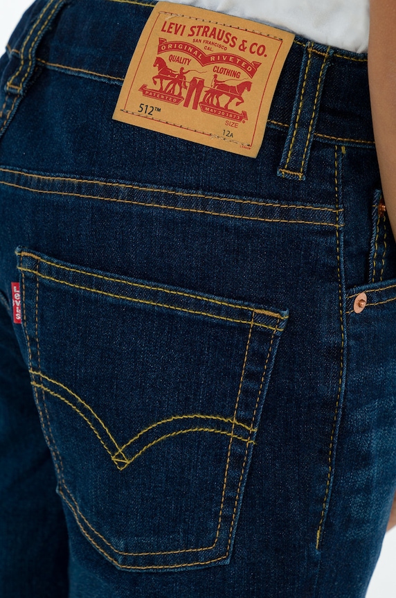 Παιδικά τζιν Levi's 8E6728.NOS.B σκούρο μπλε