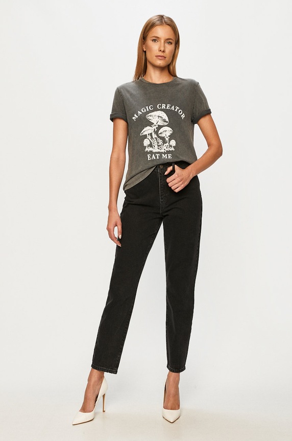 Noisy May - Jeansy Isabel 27013147 czarny AA00