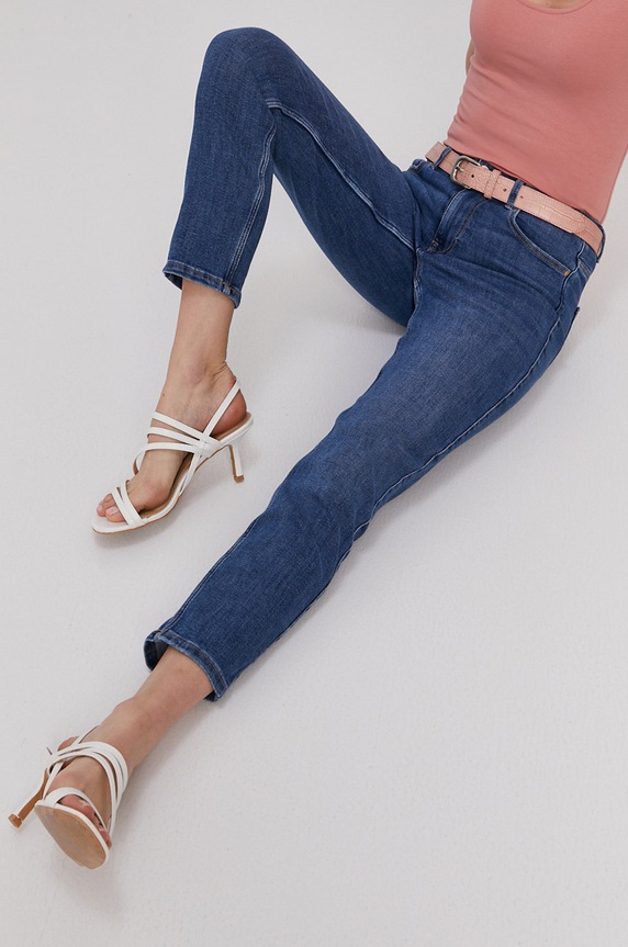 Pieces Jeansy Planet friendly niebieski 17106398