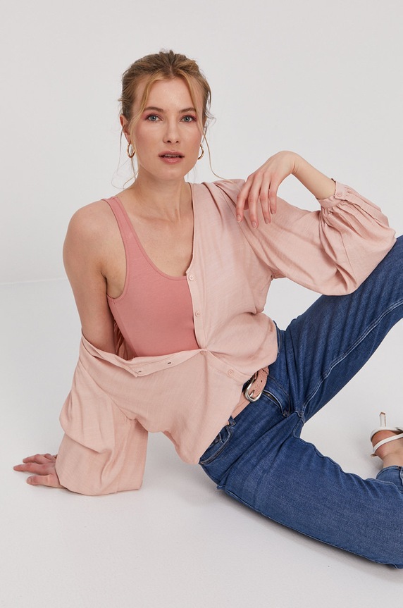 Pieces Jeansy 17106398 niebieski AA00