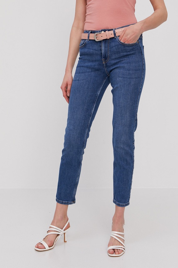 Odzież Pieces Jeansy 17106398 niebieski