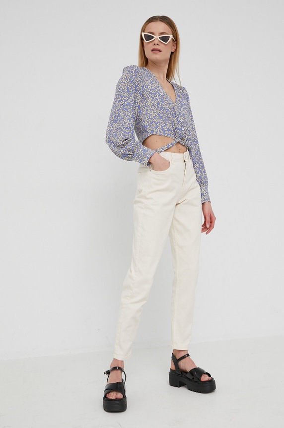 Pieces jeansy 17121256.WhitecapGr beżowy AA00
