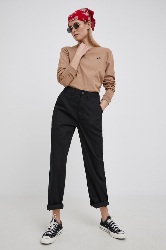 Vans pantaloni VN0A5JOHBLK1 negru SS21