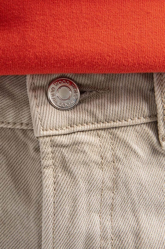Wood Wood jeans in cotone Ilo Rigid Denim beige 12211305.7051