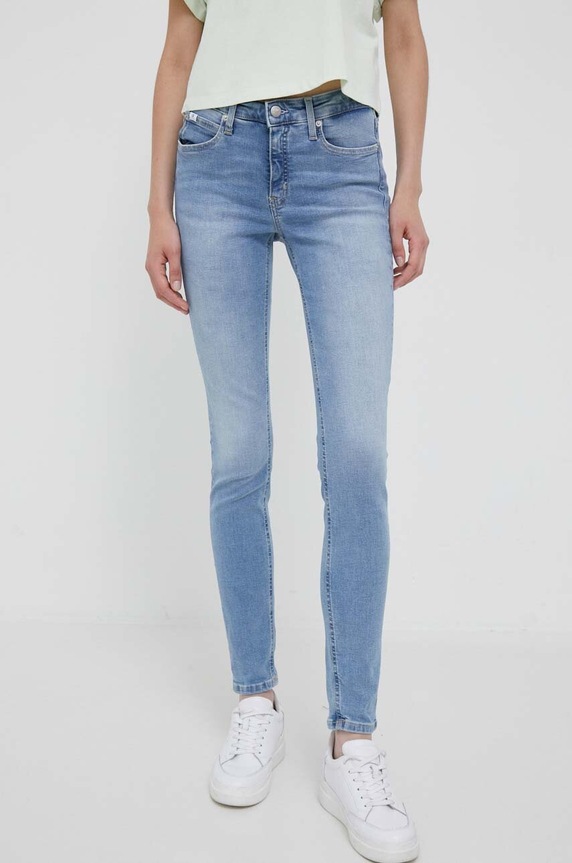 Calvin Klein Jeans jeansy Planet friendly niebieski J20J221580