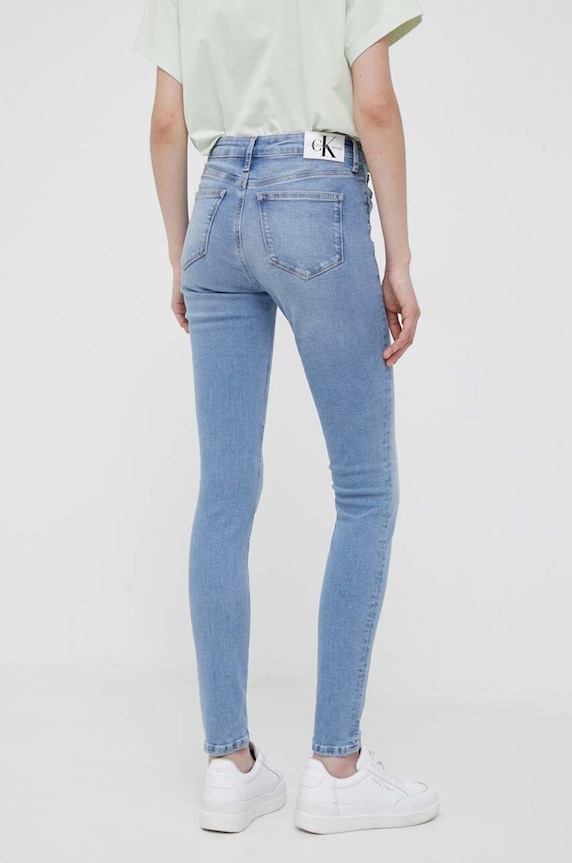 Odzież Calvin Klein Jeans jeansy J20J221580 niebieski