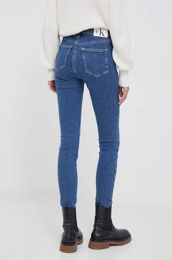 Odzież Calvin Klein Jeans jeansy J20J221585 niebieski