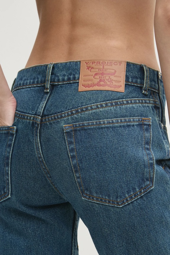 Джинси Y/Project EVERGREEN HOOK AND EYE SLIM JEANS 107PA002