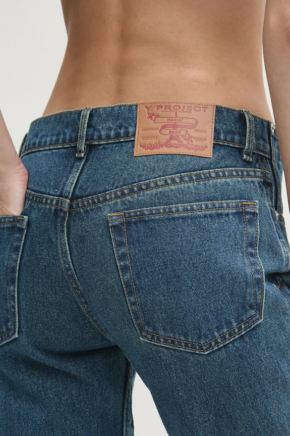 Джинси Y/Project EVERGREEN HOOK AND EYE SLIM JEANS 107PA002