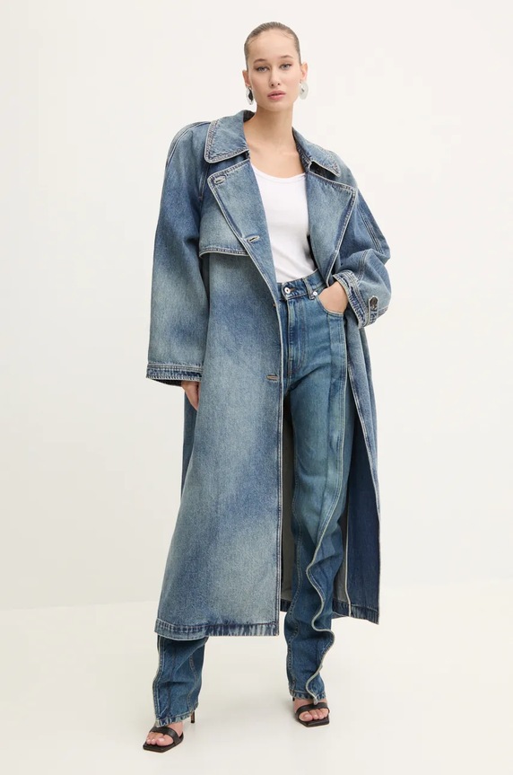 Τζιν παντελόνι Y/Project EVERGREEN BANANA SLIM JEANS 107PA001 μπλε AA00