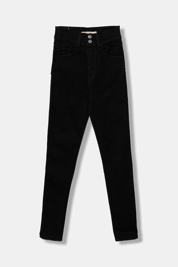 Rifle Levi's RETRO HIGH SKINNY DB čierna A6593