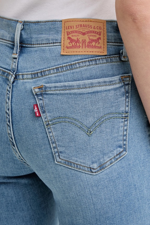 Levi's jeansy 710 SUPER SKINNY niebieski 17778