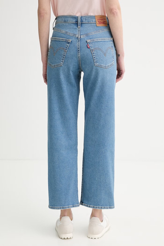 Odjeća Traperice Levi's RIBCAGE STRAIGHT ANKLE 72693.0165 plava