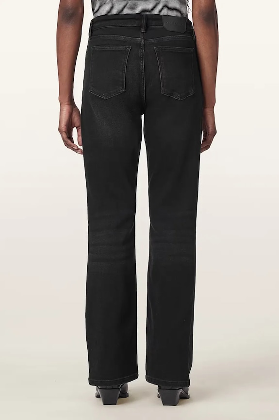 AllSaints jeansy bootcut damskie W091EE czarny AA00