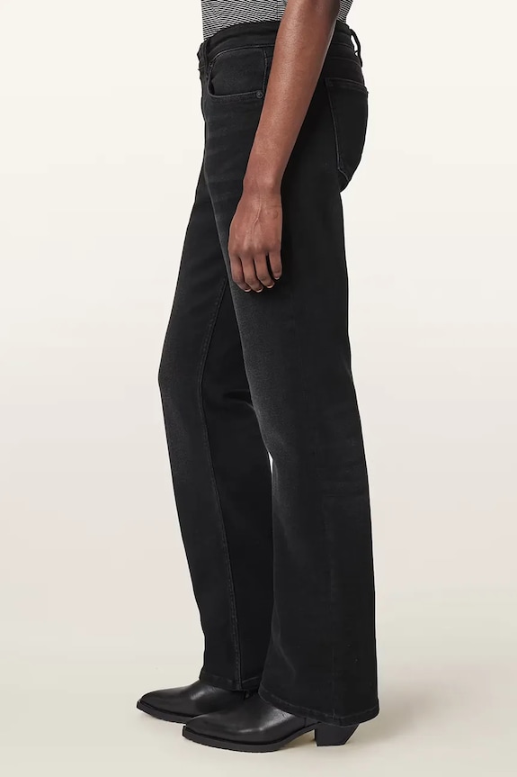AllSaints jeansy bootcut damskie W091EE czarny