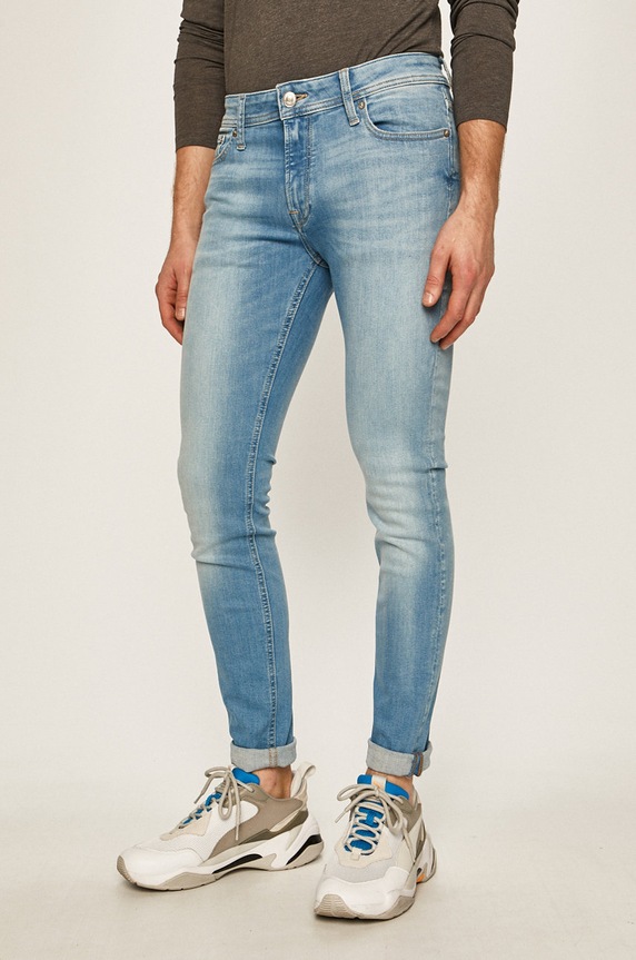 Jack & Jones - Jeansy Liam niebieski 12166845