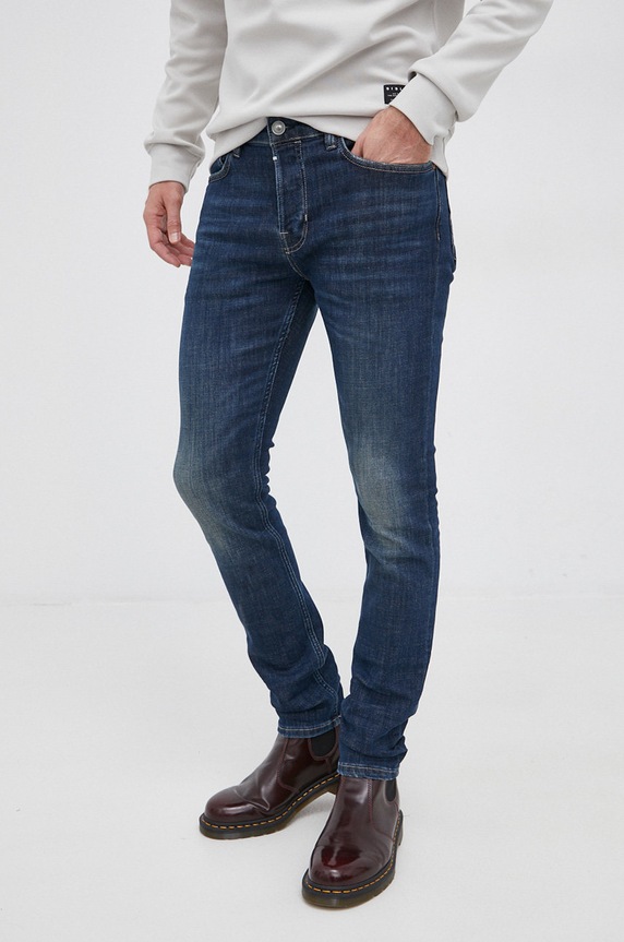 AllSaints – Jeansy CIGARETTE ME022P granatowy AA00