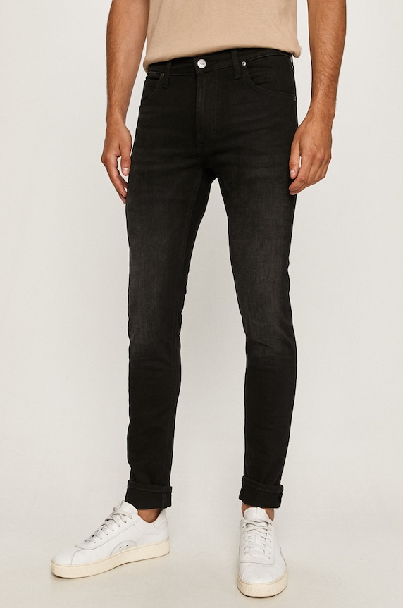 Lee - Jeansy Luke czarny L719IZHL