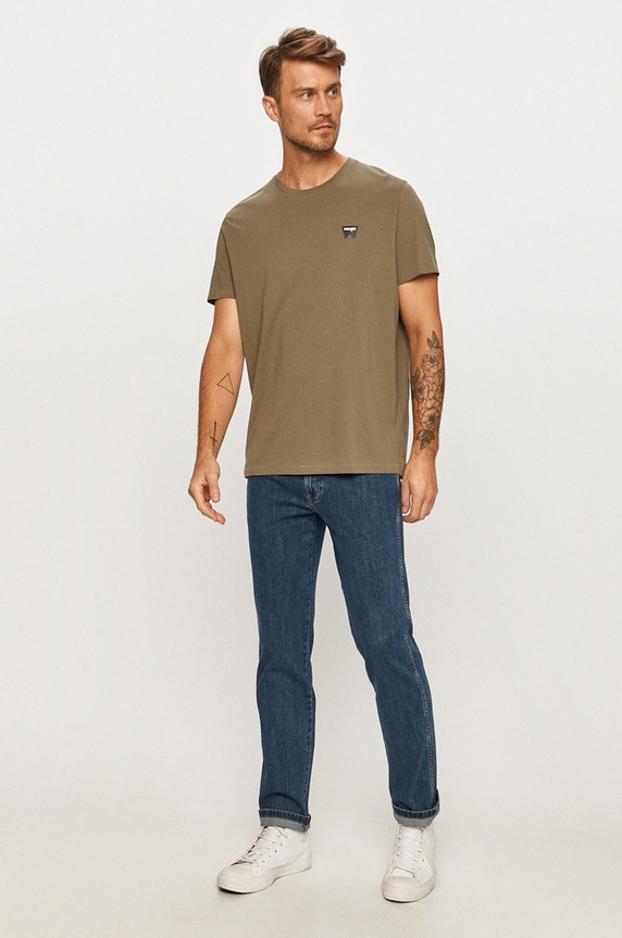 Wrangler - Jeansy Arizona W12OXG77O granatowy AA00