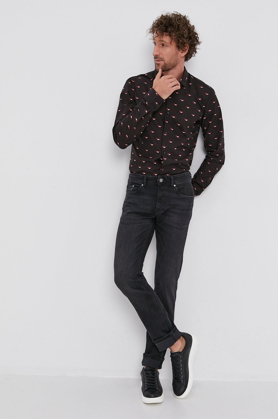 Kavbojke Karl Lagerfeld 500899.265840 črna AA00