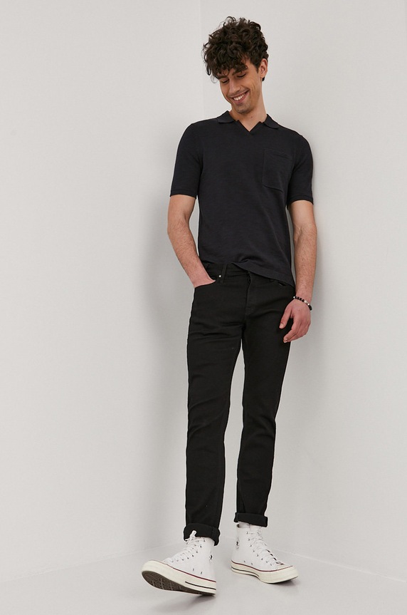 Jack & Jones Jeansy 12148920 czarny AA00
