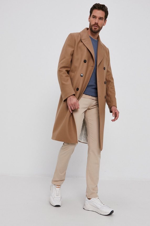 Nohavice Emporio Armani 8N1J06.1GN0Z béžová AA00
