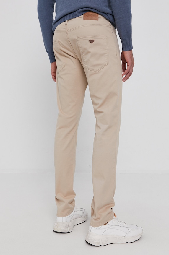 Oblečenie Nohavice Emporio Armani 8N1J06.1GN0Z béžová