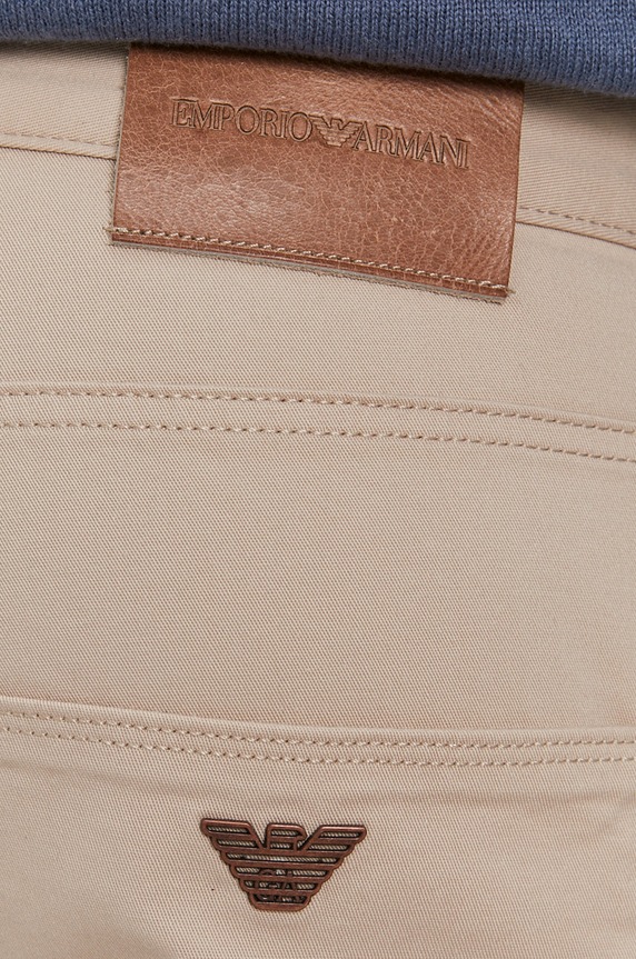 Nohavice Emporio Armani béžová 8N1J06.1GN0Z