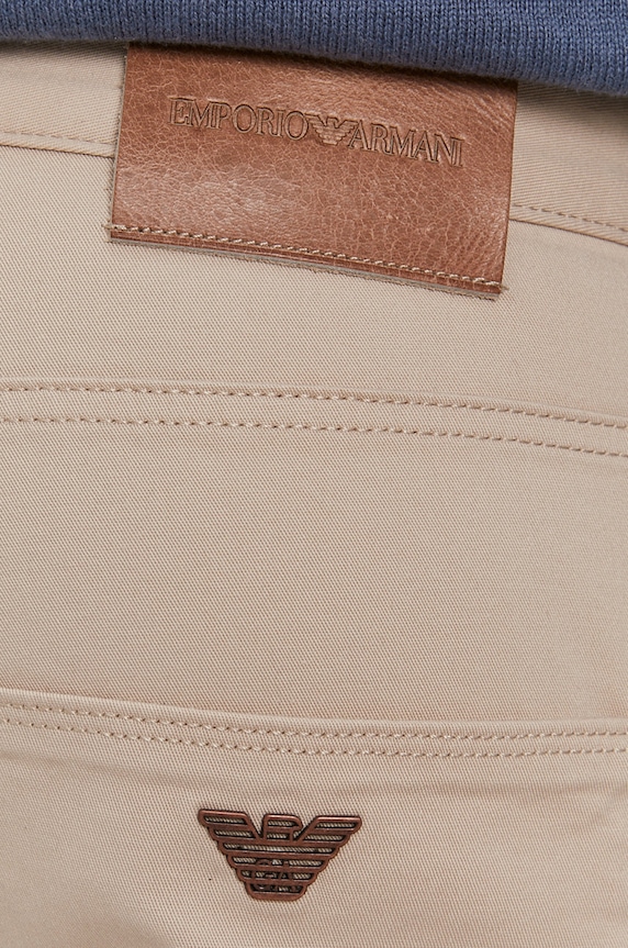 Nohavice Emporio Armani béžová 8N1J06.1GN0Z